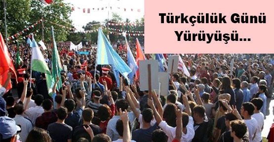 Antalya'da Mehteranlı Türkçülük Günü Yürüyüşü
