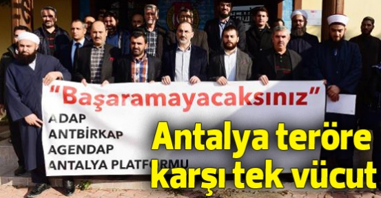 Antalya'da teröre karşı ortak bildiri