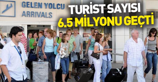 Antalya'ya gelen turist sayısı 6.5 milyonu geçti