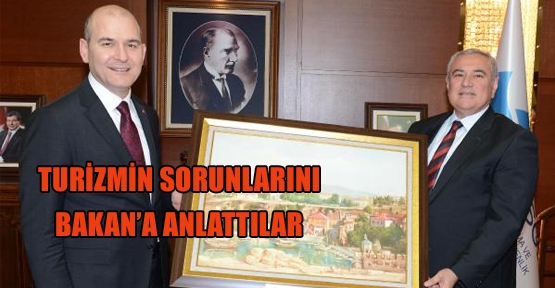 ATSO Yönetimi, Bakan Soylu'yu ziyaret etti 