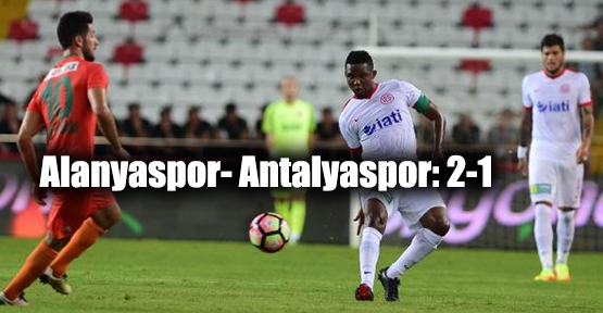Aytemiz Alanyaspor- Antalyaspor: 2-1