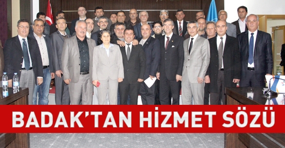 Badak'tan hizmet sözü