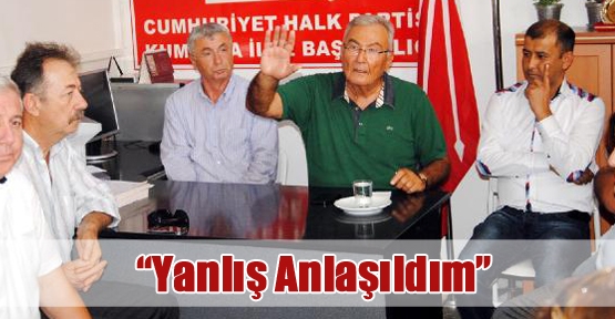 Baykal: Yanlış Anlaşıldım