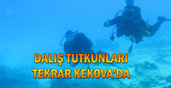 Dalış tutkunları tekrar Kekova'da