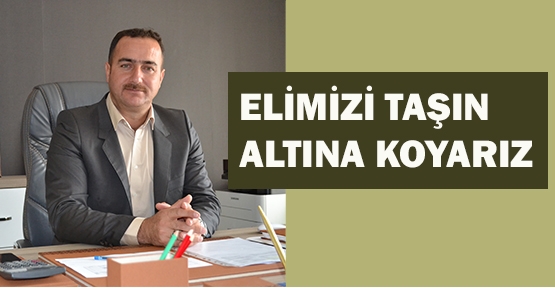 Elimizi taşın  altına koyarız