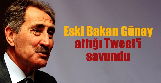 Eski Bakan Günay attığı Tweet'i savundu