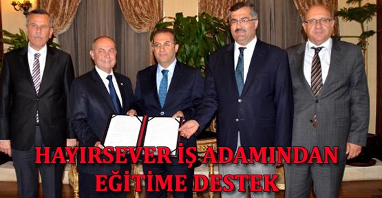 Hayırsever işadamından eğitime destek