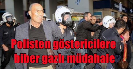 HDP'nin Öcalan protestosuna polis müdahalesi