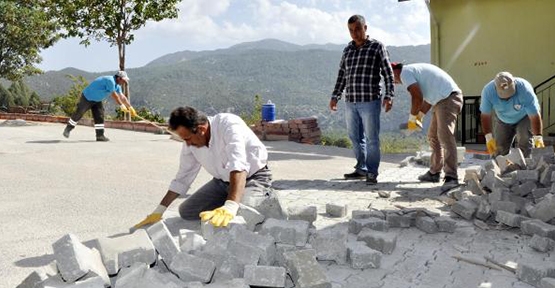 İbradı sokakları güzelleşiyor