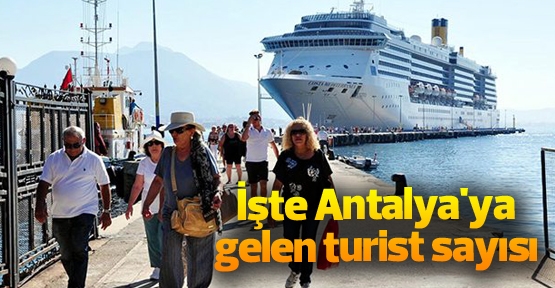 İşte Antalya'ya gelen turist sayısı