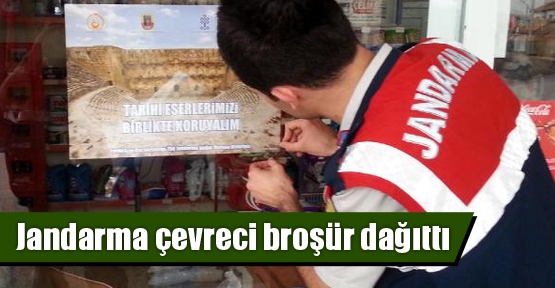 Jandarma çevreci broşür dağıttı