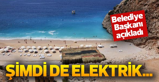 El değmemiş plaja şimdi de elektrik gelecek