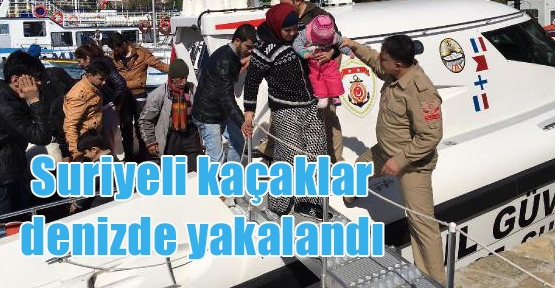 Kaş'ta Suriyeli kaçaklar yakalandı