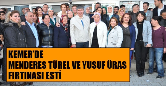 KEMER’DE, MENDERES TÜREL VE YUSUF ÜRAS FIRTINASI ESTİ