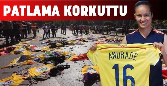 Kolombiyalı kadın futbolcu korktu