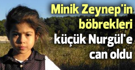 Minik Zeynep'in böbrekleri küçük Nurgül'e can oldu