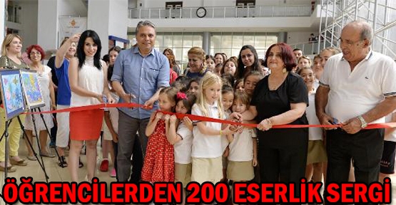 Öğrencilerden 200 eserlik sergi