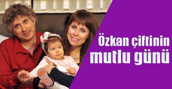 Özkan çiftinin mutlu günü