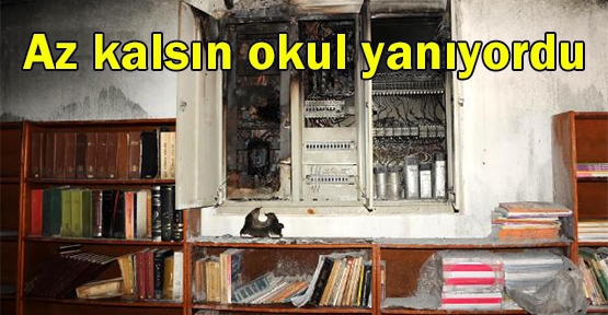 Panodaki kıvılcım yangına neden oldu