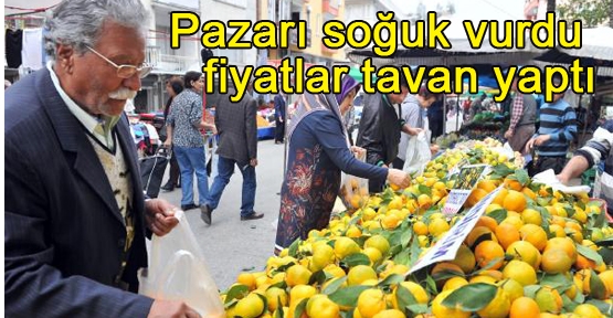 Pazarı soğuk vurdu