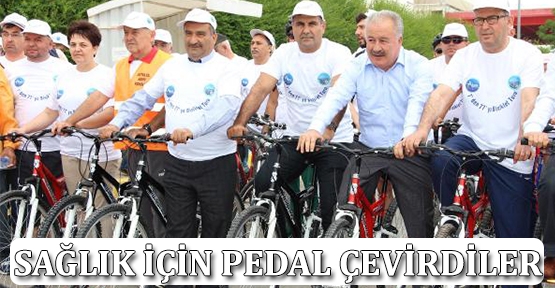 Sağlık için pedal çevirdiler