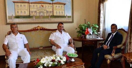 Sahil Güvenlik Komutanı, Vali Türker'i ziyareti etti