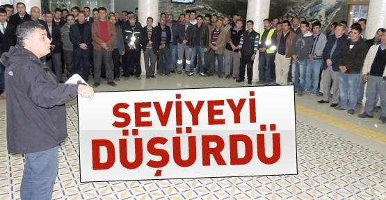 SEVİYEYİ DÜŞÜRDÜ