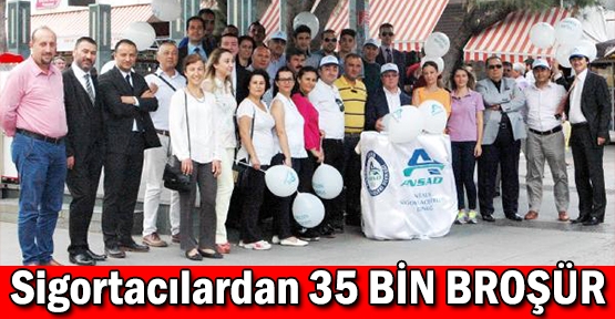 Sigortacılardan 35 bin broşür