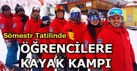 Sömestr tatilinde öğrencilere kayak kampı  Sömestr tatilinde öğrencilere kayak kampı