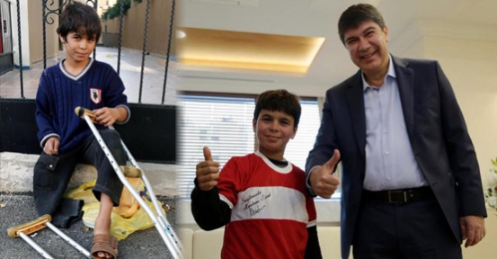  Suriye gazisi Ali, Antalya'da futbolcu olacak