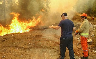 Kaş'ta 25 hektar kızılçam ormanı yandı