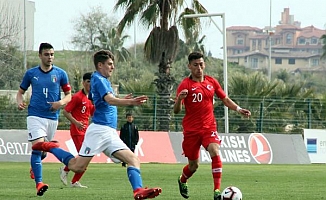 U17 Futbol Milli Takımı, İtalya'ya 2-0 mağlup oldu