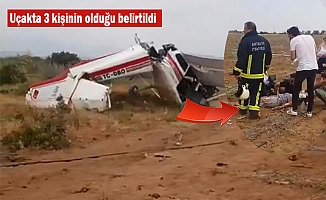 Manavgat'ta tek motorlu uçak düştü