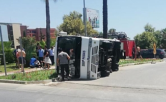 Alanya'da midibüs kazası