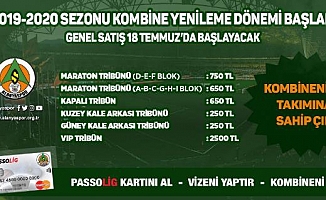 Aytemiz Alanyaspor'da kombineler satışta