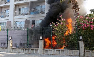 Otelin jeneratör dairesinde yangın!