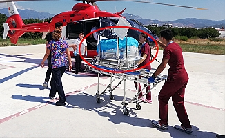 AMBULANS HELİKOPTER 400 GRAMLIK BEBEK İÇİN HAVALANDI