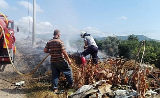 Kumluca'da makilik yangını
