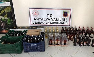 338 litre kaçak içki ele geçirildi