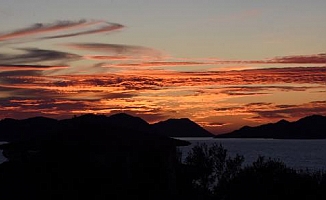 Kekova'da gün batımı güzelliği