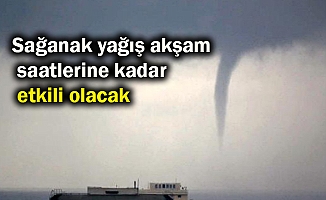 Konyaaltı sahili açıklarında hortum