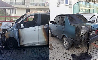 Kundakladıkları 3 otomobilden birini hedef saptırmak için yakmışlar