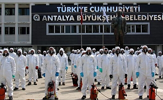 Büyükşehir'in dezenfekte ordusu