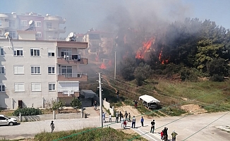 Manavgat'ta korkutan yangın