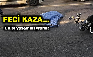 Motosikletten fırlayarak kamyonun altında kaldı