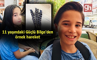 Saçlarını kanser hastalarına bağışladı