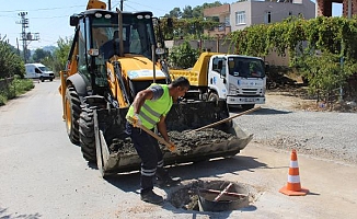 Manavgat'ta kapalı kanalizasyon bacaları yenileniyor