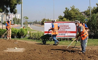 Büyükşehir'den kavşaklara estetik dokunuş 