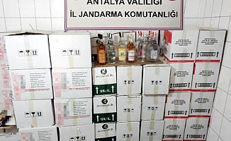 Manavgat'ta 1108 litre kaçak içki