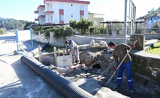 Kemer’de su baskınlarını önleme çalışmaları  